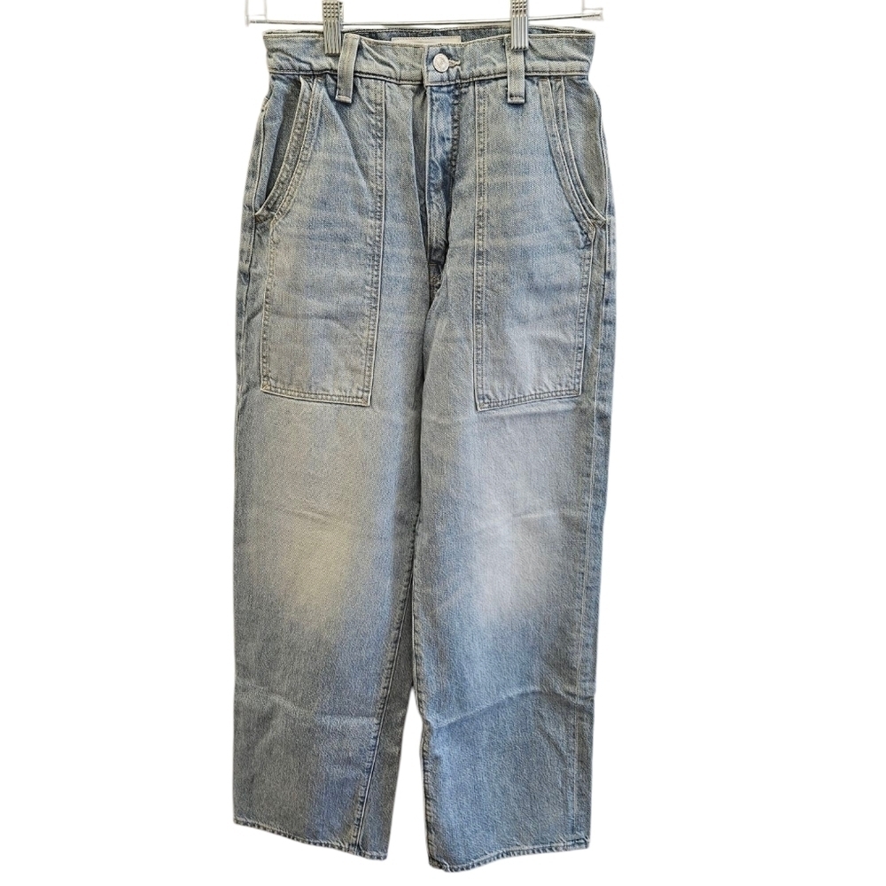 MOTHER The Quartet Breaker Skimp High Waist Straight Leg Denim Jeans NEW